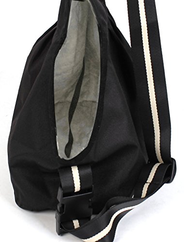 Oxford Cloth Tote Pet de individuales de hombro Tirantes Bandolera M Negro