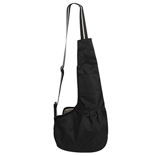 Oxford Cloth Tote Pet de individuales de hombro Tirantes Bandolera M Negro