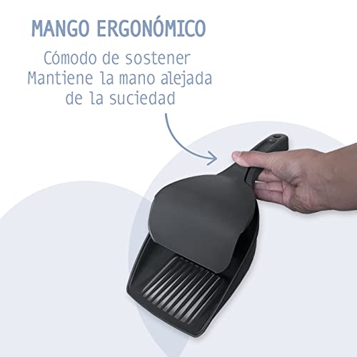 Pala arenero Gato, Limpia excrementos de Arena de Gato, recogedor de Tierra para Mascotas, Accesorios Gatos Limpieza, arenero para Gatos, Bandeja Gatos Arena, Caja de Arena para Gatos.