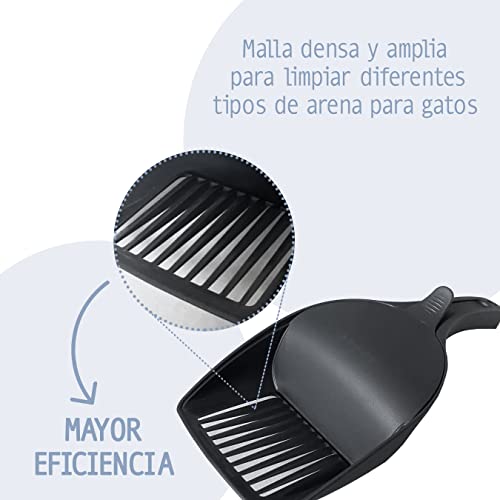 Pala arenero Gato, Limpia excrementos de Arena de Gato, recogedor de Tierra para Mascotas, Accesorios Gatos Limpieza, arenero para Gatos, Bandeja Gatos Arena, Caja de Arena para Gatos.