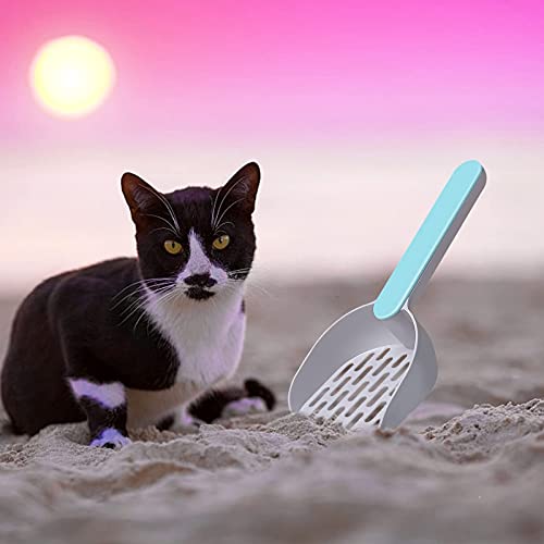Pala Para Arena De Gatos, Pala Grande Para Arena De Gatos, Hecho De Plástico Abs Duradero Con Mango Cómodo, Para La Mayoría De Los Tipos De Arena De Gato, Herramienta De Limpieza Para Mascotas