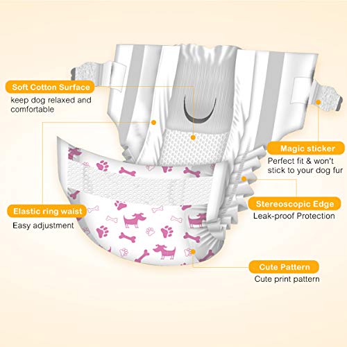 Pañales desechables para mascotas DONO para perros y gatos. Súper absorbente y suave. Talla S 16 piezas