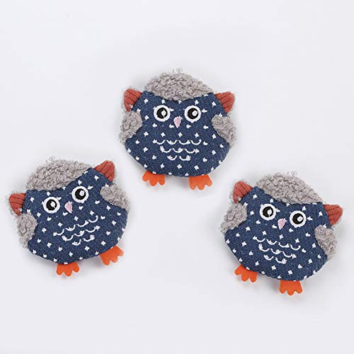 PAPABA Gatos para Mascotas Gatito Lindo búho en Forma de Felpa muñeca mordida de Hierba gatera-Interactiva Búho