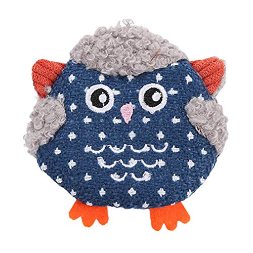 PAPABA Gatos para Mascotas Gatito Lindo búho en Forma de Felpa muñeca mordida de Hierba gatera-Interactiva Búho