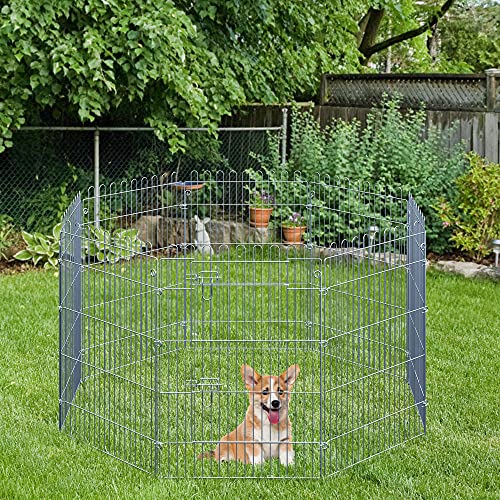 Parque para Cachorros Valla para Cachorros Animales Rejilla Medidas 63 x 91 CM