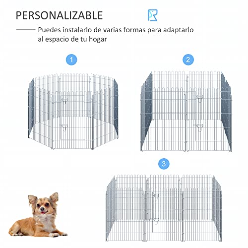 Parque para Cachorros Valla para Cachorros Animales Rejilla Medidas 63 x 91 CM