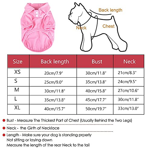 pawstrip Camiseta polo de color caramelo para mascotas, ropa de cachorro, gatito, manga corta, abrigos, abrigos, chaleco de malla transpirable para perros pequeños y medianos y gatos, 3 piezas