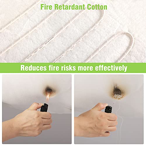 Pecute Manta Electrica Gato, Manta Termica para Gato, Temperatura Constante Automática 38-40°, Impermeable, Prevención de Incendios, Antichoque, Anti-mordida, 2 Fundas de Tela Desmontables