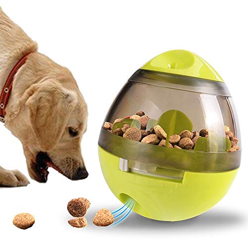 Pelota Dispensador de Alimentos para Perros, Juguete Interactivo y estimulación Mental, comedero Lento de Comida para Mascotas, Mejora alimentación con diversión para Perros pequeños y medianos