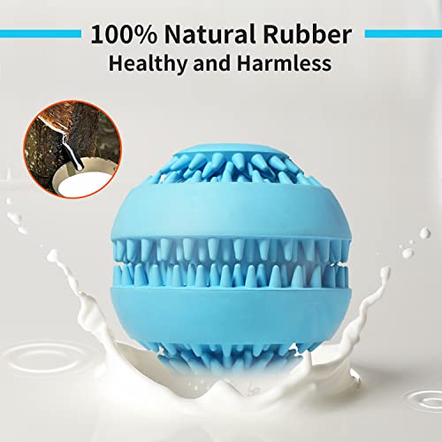 Pelota para Perros, Indestructible Pelotas para Perros Grandes, Pelota de Juguete, Perro Inteligente Juguete, Robusta Pelota con Cuidado Dental, Pelota interactiva Perro de Caucho, Ø 8cm