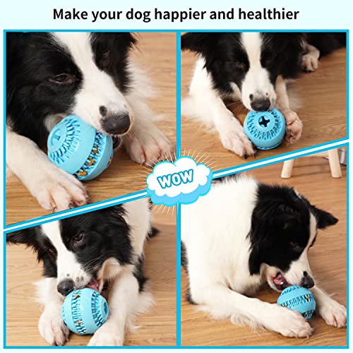 Pelota para Perros, Indestructible Pelotas para Perros Grandes, Pelota de Juguete, Perro Inteligente Juguete, Robusta Pelota con Cuidado Dental, Pelota interactiva Perro de Caucho, Ø 8cm
