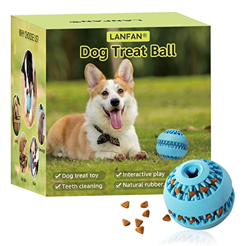 Pelota para Perros, Indestructible Pelotas para Perros Grandes, Pelota de Juguete, Perro Inteligente Juguete, Robusta Pelota con Cuidado Dental, Pelota interactiva Perro de Caucho, Ø 8cm