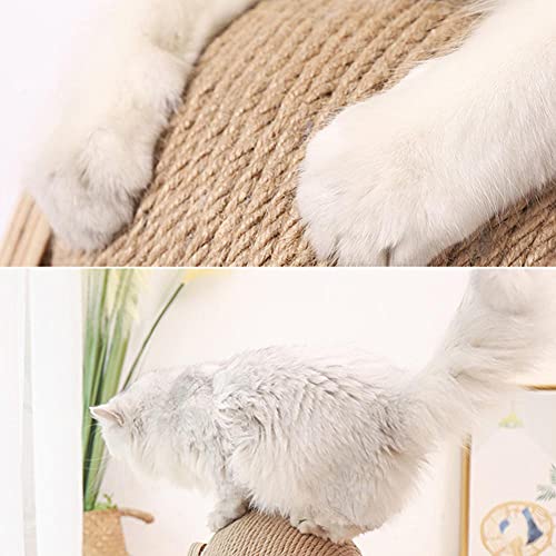 Pelota Rascador de gato Sisal Pelota de gato Juguete Rascador de gato de madera maciza Juguete Rascador de gato Protege tus muebles de arañazos, satisface el instinto natural de arañazos de gato