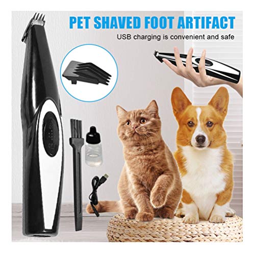 Perro del perro casero eléctrico recargable del condensador de ajuste del pelo del gato de bajo ruido y estética perro Clipper máquina de afeitar de la máquina Preparación del gato del animal doméstic