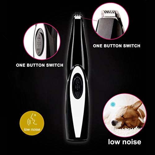 Perro del perro casero eléctrico recargable del condensador de ajuste del pelo del gato de bajo ruido y estética perro Clipper máquina de afeitar de la máquina Preparación del gato del animal doméstic