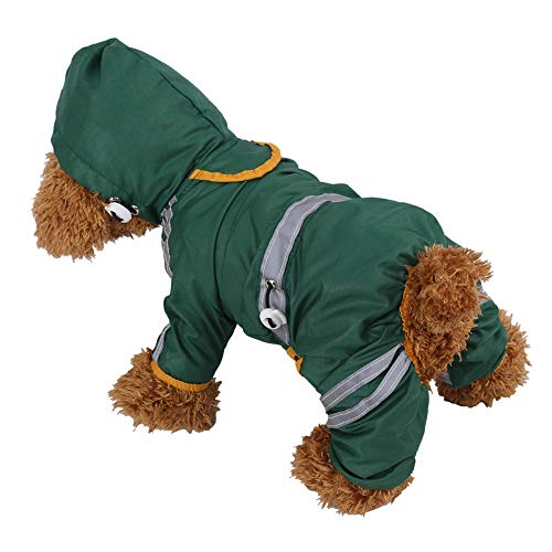 Perro Mascota Gato Cachorro del Impermeable con Capucha Impermeable Chaqueta Impermeable Ropa de Moda, tamaño: XXL (Amarillo) Huangchuxin (Color : Red)