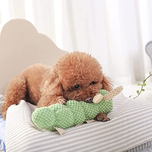 Perros de juguete duraderos y chirriantes, juguete para masticar, perros de razas pequeñas y medianas, almohadas para mascotas de 13 pulgadas con chirriante, juguetes intelectuales de descompresión
