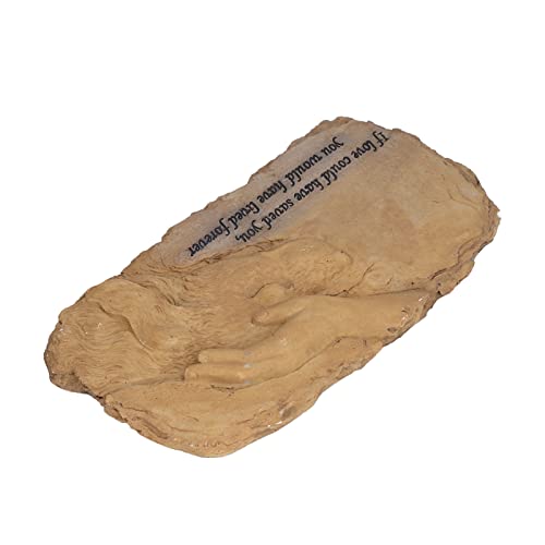 Pet Memorial Stone Garden Memorial Tombstone Resina Perro Gato lápida para decoración de césped(Khaki)
