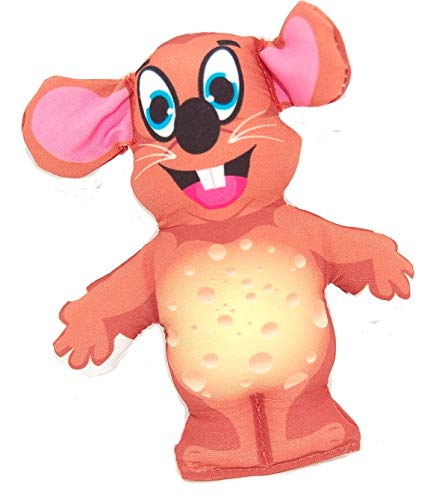 Pet Palace Cheesy Mouse, el alegre cheddar-caza super fuerte juguete de hierba gatera para gatos
