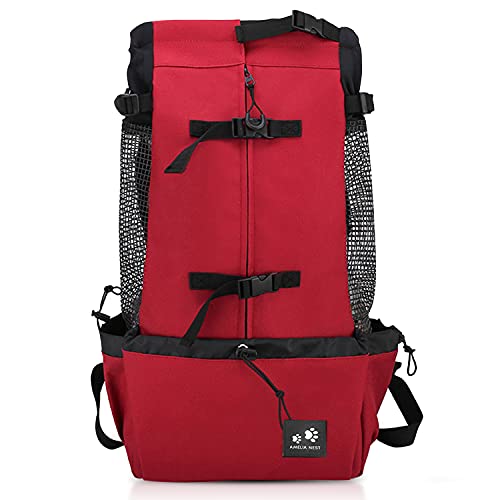 PETCUTE Mochila para Perros Bolsa transportin Perro Transpirable Transportar Perros Gatos Mascotas Mochila Portaperro Transportadoras Bolsa para Caminatas Portátil Viaje hasta 5kg