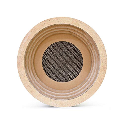 PetMeows Gran Espacio Tipo Cuenco rascador para Gatos Arena para Gatos Juguete rascador para Gatos Pulido Garra rascador para Gatos Alfombra de Juguete-Los 34 * 34 * 12cm