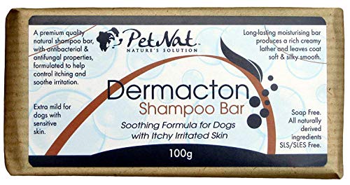 Petnat Dermacton - Champú para perro para piel irritada con ITCHY | Alivio natural de la picazón, antibacteriano y antifúngico, ideal para pieles sensibles y secas, recomendado profesionalmente