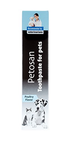 Petosan Pasta de dientes para perros y mascotas, sabor a aves de corral anti-sarro