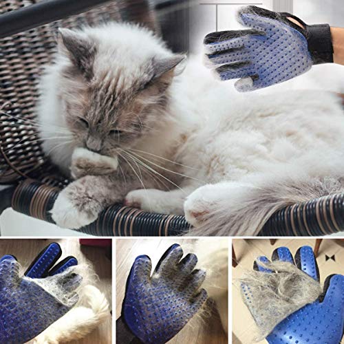 Petper Guantes de Belleza de Mascota, Guantes de Baño, Limpiador de Pelo de Mascota