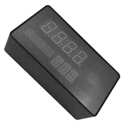 Petrichori Reloj de cámara 1080p Cámara de vigilancia inalámbrica WiFi Cámara de Seguridad para niñera con detección de Movimiento de visión Nocturna - Negro 136x70x41Mm