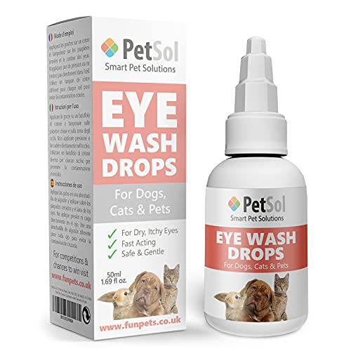 PetSol Gentle Care Gotas para los Ojos para Perros y Gatos