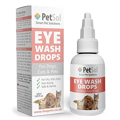 PetSol Gentle Care Gotas para los Ojos para Perros y Gatos