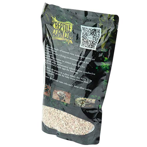 PETSOLA Reptil Terrario Lecho Sustrato Maíz Mazorca, 500 G