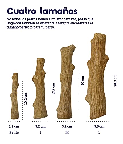 Petstages Dogwood - Juguete con forma de palo de madera para perros - Para morder - L