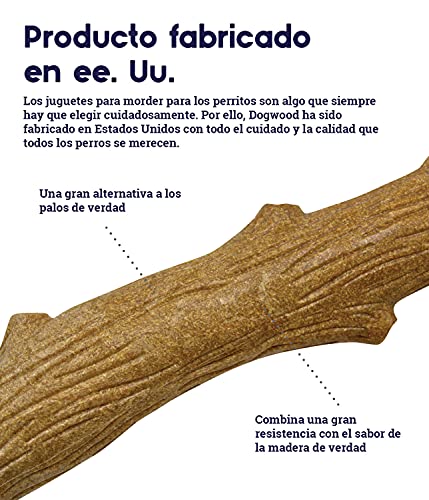 Petstages Dogwood - Juguete con forma de palo de madera para perros - Para morder - L