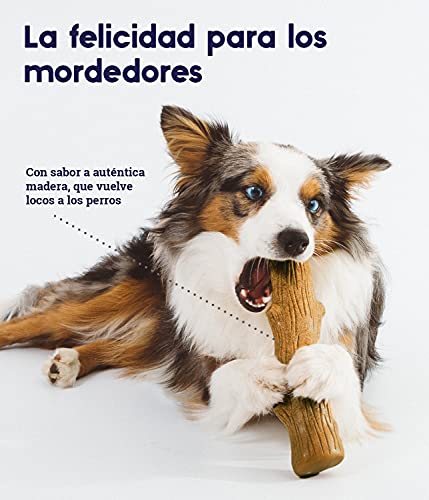 Petstages Dogwood - Juguete con forma de palo de madera para perros - Para morder - L