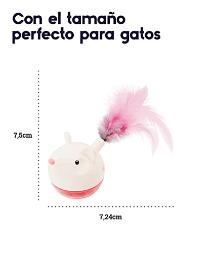 Petstages Hunt 'N Swat - Juguete rodante para gatos - Con dispensador de premios