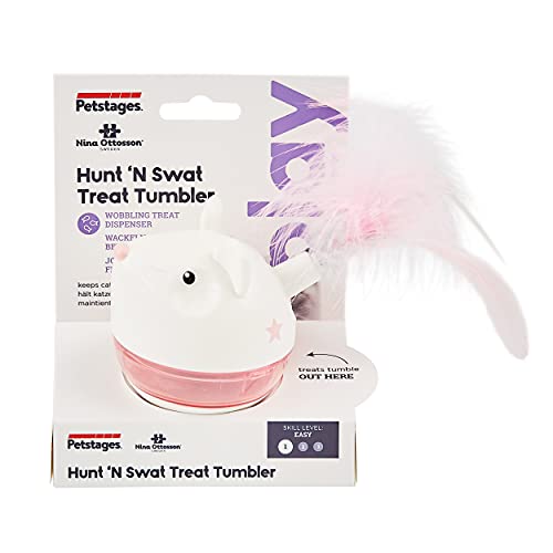 Petstages Hunt 'N Swat - Juguete rodante para gatos - Con dispensador de premios