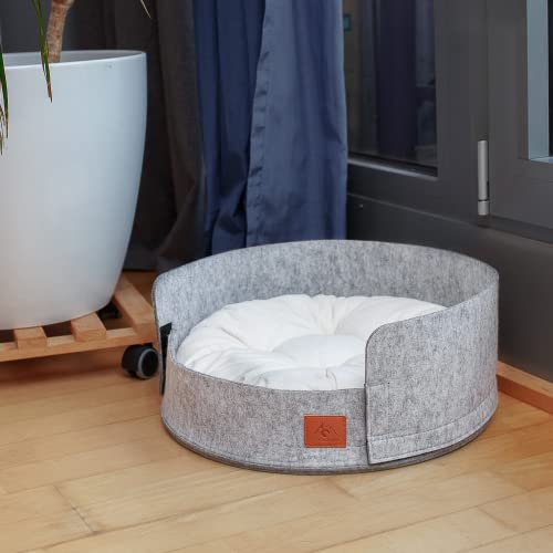 Pfotenolymp® Cama para gatos / espacio para dormir para gatos con cojín, lugar de descanso, sofá para gatos, cesta para gatos