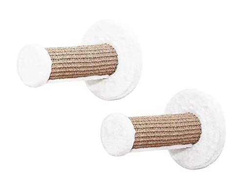 Pfotenolymp® Escalón de escalada para montaje en pared para gatos – 2 niveles de escalada para paisaje de escalada – Árbol de escalada – Pared de escalada para gatos con sisal