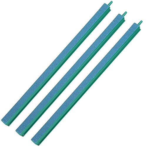 Piedra Difusora Acuario Barras de Piedras de Aire de Liberacion de Burbuja de Aire Difusor Oxígeno Barra de Burbujas de Aire 30 cm para Acuario, Oxigenador Acuario Tanque de Peces Hidropónico 3 Piezas