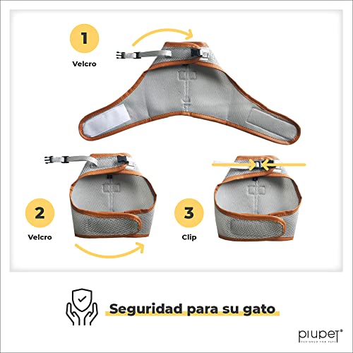 PiuPet® Arnes para Gato Collar Seguro y Robusto (S)