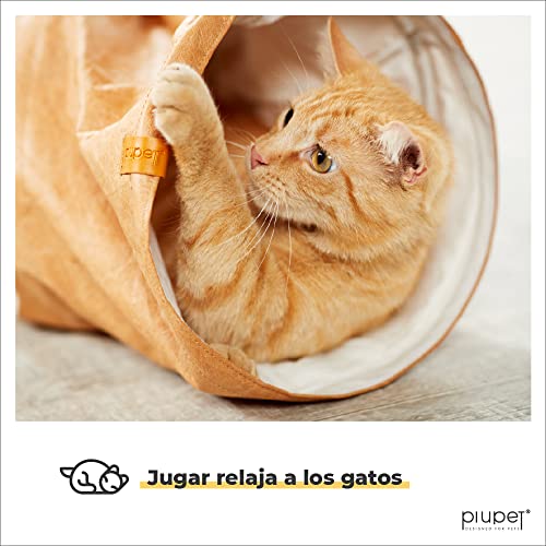 PiuPet® Túnel para Gatos- Túnel de Juego para Gatos - Juguetes para Gatos - Túnel de Juguete para Gatos - Juguetes Gatos - Juguete Gato