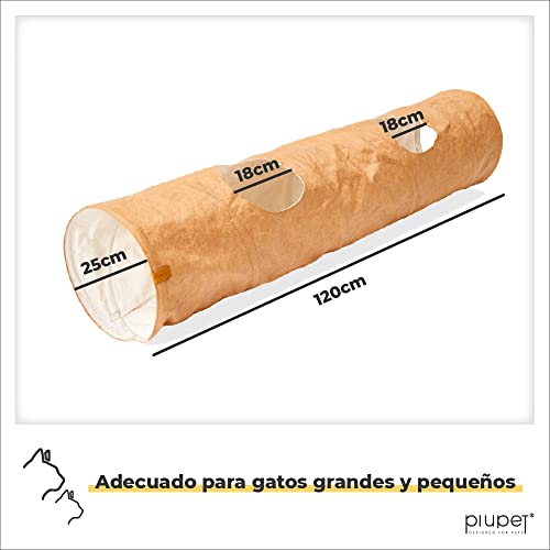 PiuPet® Túnel para Gatos- Túnel de Juego para Gatos - Juguetes para Gatos - Túnel de Juguete para Gatos - Juguetes Gatos - Juguete Gato