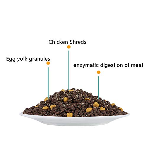 PLMOKN Productos para Mascotas El alimento para Perros más Popular para Perros, yemas de Huevo y enzimas Puede descomponer la Carne Fresca y los trozos de Pollo liofilizados.