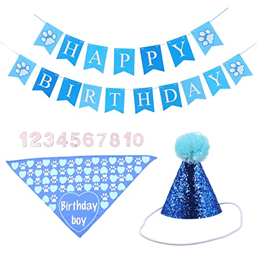 POPETPOP 1 Conjunto de Pet Dog Fiesta de cumpleaños Decoración de Perrito Party Banner Decoración