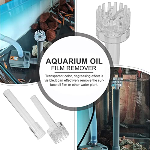 POPETPOP Aceite Acuario Skimmer Tanque de Peces Proteína Skimmer Canasta de Película Filtro de Acuario Acuario Acuario Removedor de Película de Aceite para El Hogar Suministros de