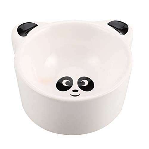 POPETPOP Cuenco de Comida para Hámster Pequeños Animales Plato de Agua de Cerámica para Conejillo de Indias Rata Erizo Conejo Ratón Jerbo Roedor Blanco