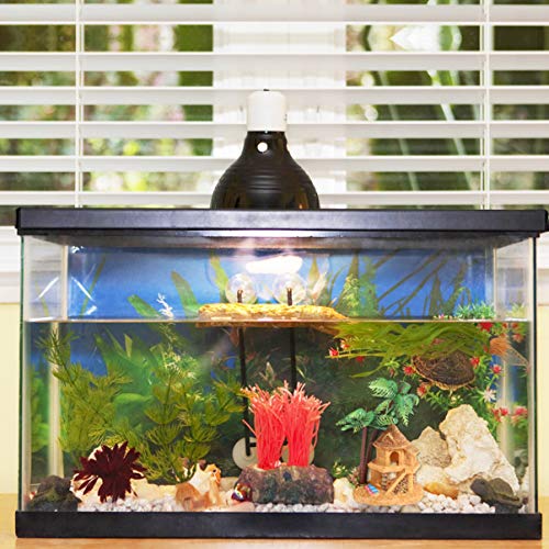 POPETPOP Decoraciones de Casa de Acuario-1 Pieza de Decoración de Diseño de Acuario Hermosa Cabaña de Resina Adorno de Refugio Lanscape Cocotero Edificio para Pecera