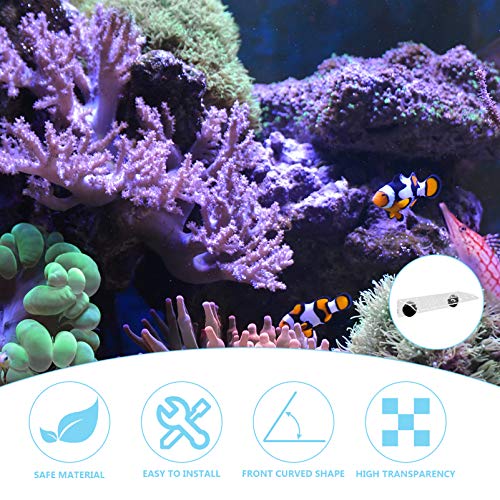 POPETPOP Estante de Coral Magnético 23 Agujeros Soporte de Imanes de Plantas de Acuario Clip de Coral Acrílico Soporte de Coral para Pecera con Ventosa para Acuario Tanque de Peces