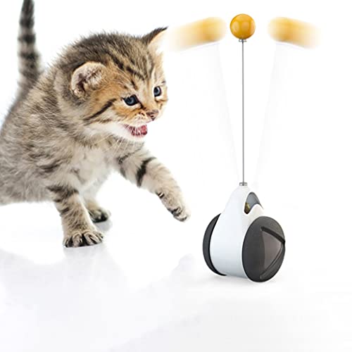 POPETPOP Juguete de Gato Interactivo Equilibrio Columpio Coche Juguetes de Gato con Bola de Hierba Gatera para Gatos Entretenimiento Caza Ejercicio